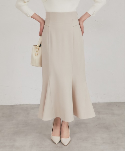 tocco closet(トッコ クローゼット)の「【S・Mサイズ展開】後ろリボン付きマーメイドスカート(スカート・レディース・ブラック/ブラウン/ベージュ・M/S)」の3枚目の写真