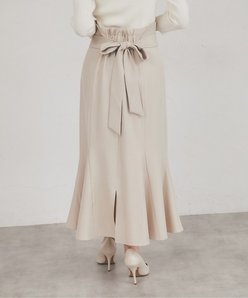 tocco closet(トッコ クローゼット)の「【S・Mサイズ展開】後ろリボン付きマーメイドスカート(スカート・レディース・ブラック/ブラウン/ベージュ・M/S)」の14枚目の写真