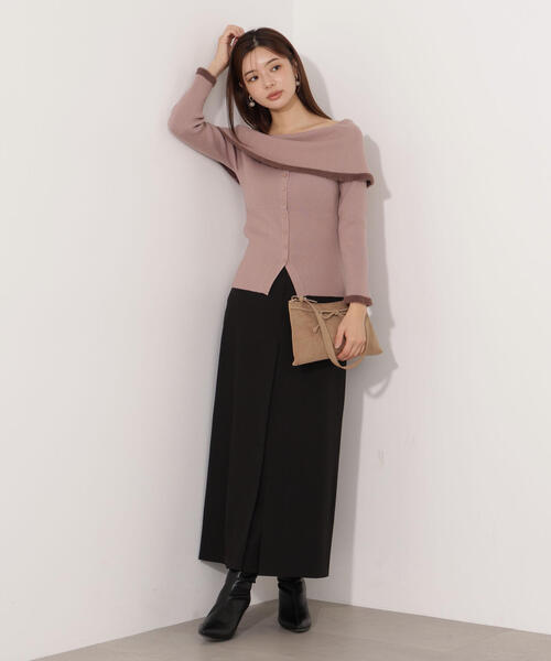 PROPORTION BODY DRESSING(プロポーションボディドレッシング)の「<ウォッシャブル>フロントタックナロースカート / 1215220008(スカート・レディース・ブラック/ベージュ・MEDIUM/P/S)」の15枚目の写真