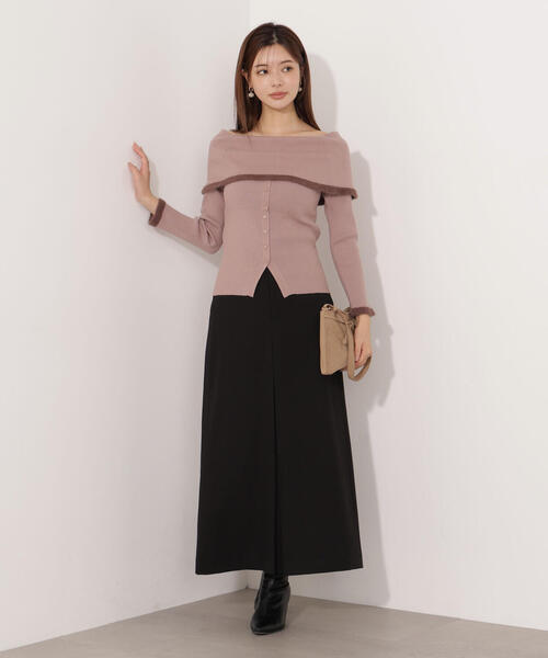 PROPORTION BODY DRESSING(プロポーションボディドレッシング)の「<ウォッシャブル>フロントタックナロースカート / 1215220008(スカート・レディース・ブラック/ベージュ・MEDIUM/P/S)」の16枚目の写真