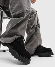 link lot（リンクロット）の「フェイクスエード厚底プレーントゥシューズ（ブーツ）」