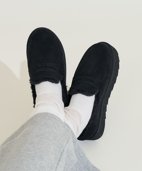 FREAK'S STORE（フリークスストア）の「厚底 エコファーローファー（その他シューズ・レディース・ブラック/キャメル/ベージュ・36/37/38）」の9枚目の写真