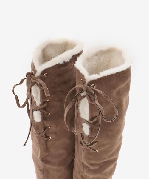 MAJESTIC LEGON（マジェスティックレゴン）の「2WAYファーニーハイロングブーツ（ブーツ・レディース・ブラック/グレイッシュベージュ・MEDIUM/SMALL/LARGE/X-LARGE）」の21枚目の写真