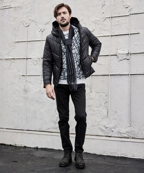 HIDEAWAYS NICOLE（ハイダウェイニコル）の「ナイロンタフタ　中綿ブルゾン（その他アウター・メンズ・シルバーグレー/ネイビー/ブルー系その他/ブラック・MEDIUM/LARGE/X-LARGE/XX-LARGE）」の20枚目の写真