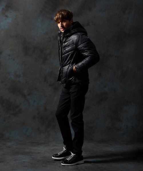 HIDEAWAYS NICOLE（ハイダウェイニコル）の「ナイロンタフタ　中綿ブルゾン（その他アウター・メンズ・シルバーグレー/ネイビー/ブルー系その他/ブラック・MEDIUM/LARGE/X-LARGE/XX-LARGE）」の21枚目の写真