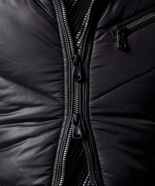 HIDEAWAYS NICOLE（ハイダウェイニコル）の「ナイロンタフタ　中綿ブルゾン（その他アウター・メンズ・シルバーグレー/ネイビー/ブルー系その他/ブラック・MEDIUM/LARGE/X-LARGE/XX-LARGE）」の9枚目の写真