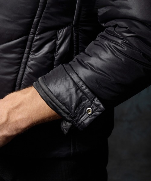 HIDEAWAYS NICOLE（ハイダウェイニコル）の「ナイロンタフタ　中綿ブルゾン（その他アウター・メンズ・シルバーグレー/ネイビー/ブルー系その他/ブラック・MEDIUM/LARGE/X-LARGE/XX-LARGE）」の11枚目の写真