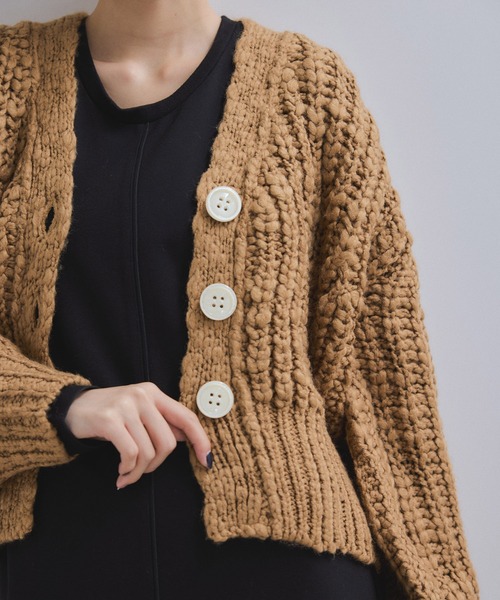 WEB限定】ローゲージクロップドカーディガン（カーディガン/ボレロ