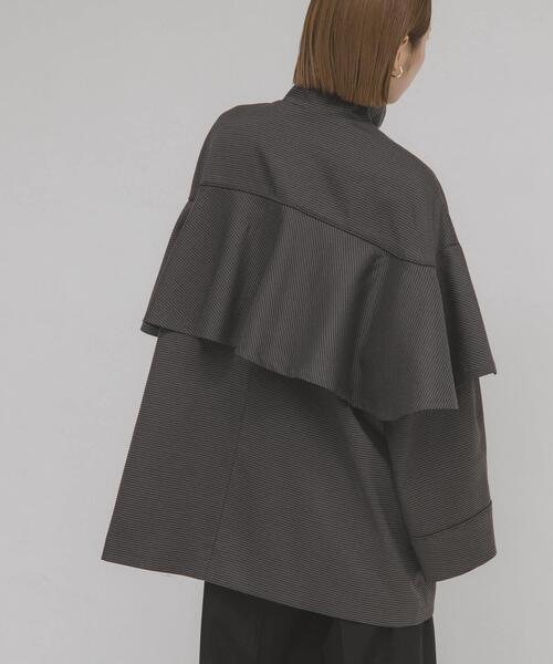 KBF(ケイビーエフ)の「フリルディティールフレアジャケット(その他アウター・レディース・ブラウン系その他/グレー系その他・ONE)」の15枚目の写真