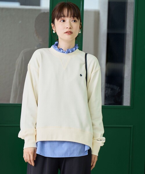 POLO BCS(ポロ ビーシーエス)の「【POLO BCS(ポロ・ビーシーエス)別注】 裏毛スウェット(スウェット・レディース・レッド/ナチュラル/オフホワイト/ネイビー・L/M)」の16枚目の写真
