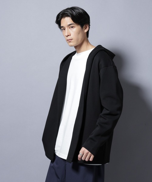 セール】ダンボール 着流しフーディー（パーカー）｜NANO universe