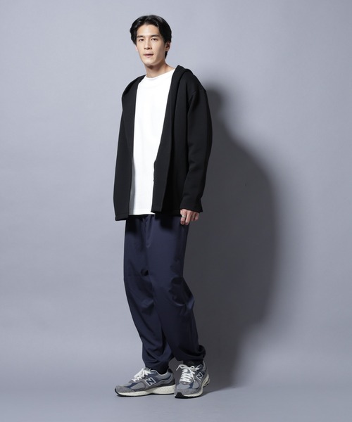 NANO universe（ナノユニバース）の「ダンボール 着流しフーディー（パーカー・メンズ・ブラック/グレー/カーキブラウン・L/M）」の22枚目の写真