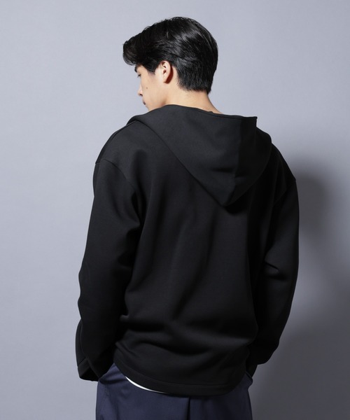 NANO universe（ナノユニバース）の「ダンボール 着流しフーディー（パーカー・メンズ・ブラック/グレー/カーキブラウン・L/M）」の20枚目の写真