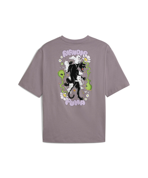 PUMA(プーマ)の「PUMA プーマ ユニセックス PUMA x RIPNDIP ボクシー グラフィック 半袖 Tシャツ P(Tシャツ/カットソー・メンズ・プラム/ブラック/ホワイト・SMALL/MEDIUM/LARGE/X-LARGE/X-SMALL)」の12枚目の写真