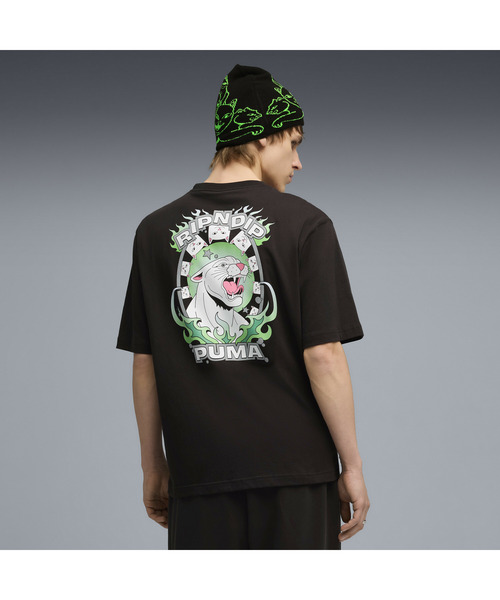 PUMA(プーマ)の「PUMA プーマ ユニセックス PUMA x RIPNDIP ボクシー グラフィック 半袖 Tシャツ P(Tシャツ/カットソー・メンズ・プラム/ブラック/ホワイト・SMALL/MEDIUM/LARGE/X-LARGE/X-SMALL)」の8枚目の写真