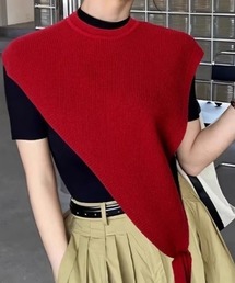 ネイビー　ワンショルダーベスト ネイビー ワンショルダーベスト