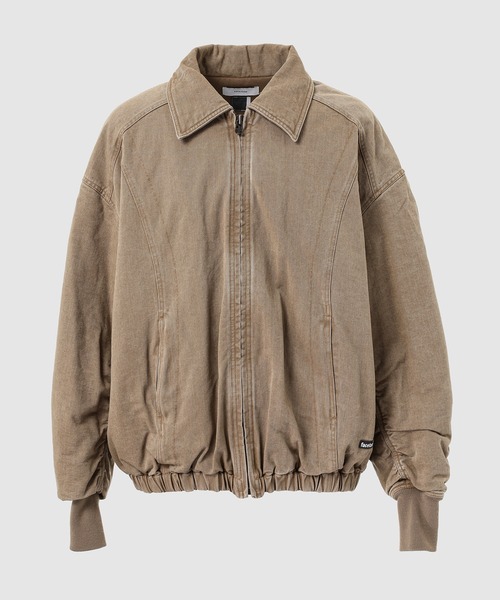 FACETASM(ファセッタズム)の「BIG WASHED JACKET(ブルゾン・メンズ・ベージュ/チャコールグレー・4)」の2枚目の写真