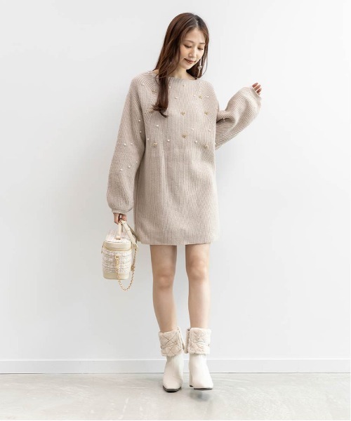 RANDA（ランダ）の「4WAYキルティングファーブーツ（ブーツ・レディース・アイボリー/ブラック/グレー・S/M/L/LL）」の14枚目の写真