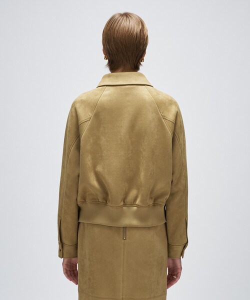 cloenc（クロエンス）の「【セットアップ】ステンカラーブルゾン（ブルゾン・レディース・ブラック/ブラウン系・01/03/02）」の6枚目の写真