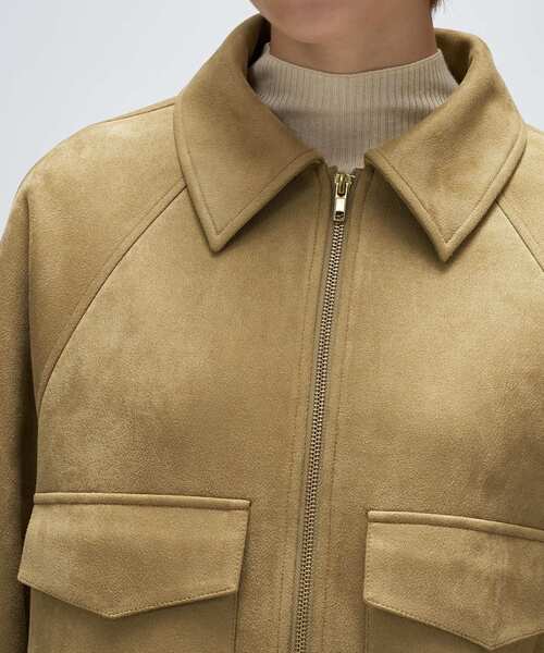 cloenc（クロエンス）の「【セットアップ】ステンカラーブルゾン（ブルゾン・レディース・ブラック/ブラウン系・01/03/02）」の9枚目の写真