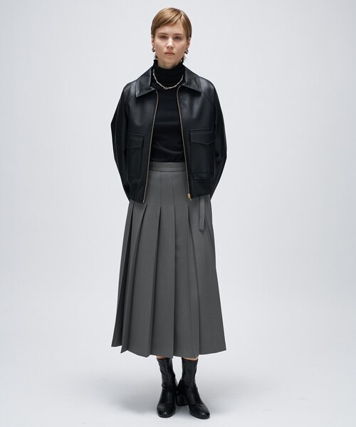 cloenc（クロエンス）の「【セットアップ】ステンカラーブルゾン（ブルゾン・レディース・ブラック/ブラウン系・01/03/02）」の13枚目の写真