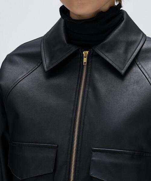 cloenc（クロエンス）の「【セットアップ】ステンカラーブルゾン（ブルゾン・レディース・ブラック/ブラウン系・01/03/02）」の20枚目の写真