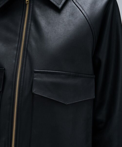 cloenc（クロエンス）の「【セットアップ】ステンカラーブルゾン（ブルゾン・レディース・ブラック/ブラウン系・01/03/02）」の21枚目の写真