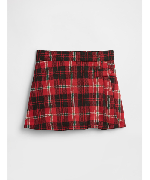 GAP(ギャップ)の「プレイド プルオン プリーツ ミニスカート・スコート (キッズ)(スカート・キッズ・レッド系その他・110cm/120cm/130cm/140cm/150cm/160cm)」の1枚目の写真