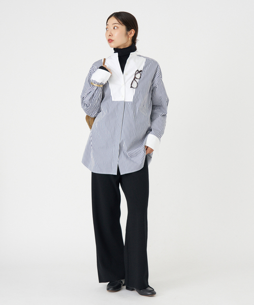 セール】スビンコットンビブシャツ（シャツ/ブラウス）｜IENA（イエナ