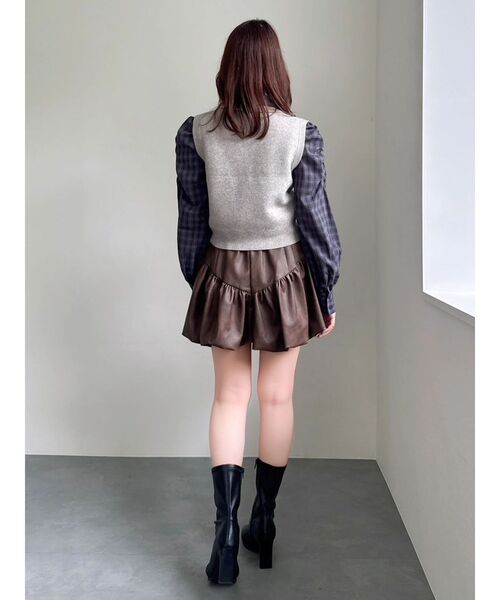 dazzlin（ダズリン）の「バルーンドッキングショートパンツ（その他パンツ・レディース・ブラウン/アイボリー/ブラック・SMALL/MEDIUM）」の13枚目の写真