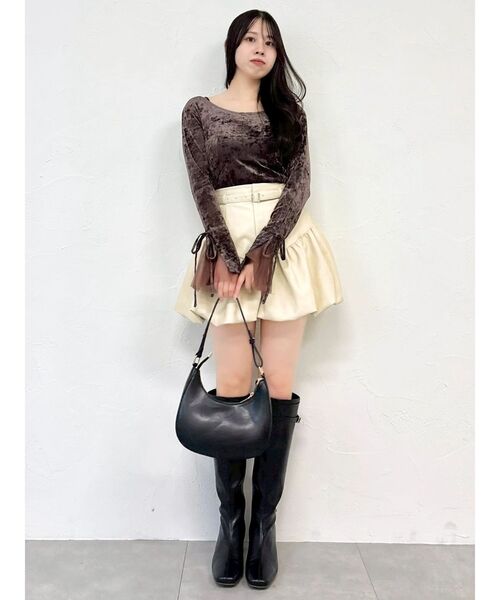 dazzlin（ダズリン）の「バルーンドッキングショートパンツ（その他パンツ・レディース・ブラウン/アイボリー/ブラック・SMALL/MEDIUM）」の21枚目の写真