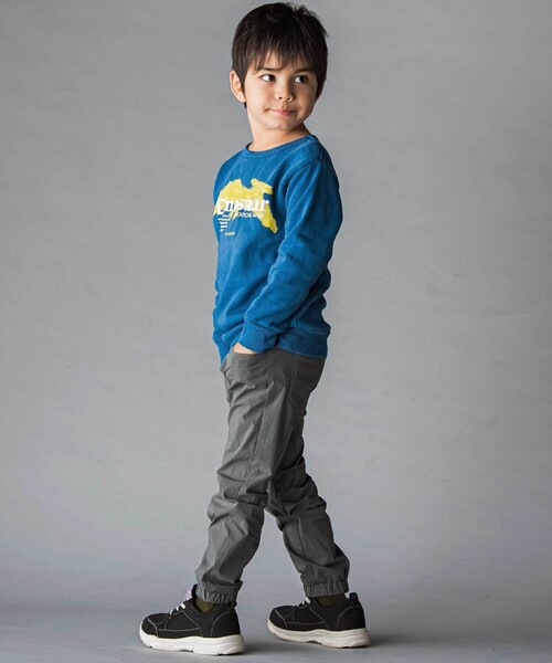 WASK（ワスク）の「ウエストベルトジョガーパンツ(100~160cm)（その他パンツ・キッズ・グレー/ネイビー・130cm/160cm/150cm/140cm）」の4枚目の写真