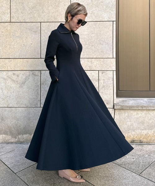 JENNE(ジェンヌ)の「フレアカットワンピース(ワンピース・レディース・ブラック/ネイビー・LARGE/MEDIUM/SMALL)」の10枚目の写真