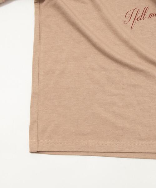 dispark(ディスパーク)の「DISPARK/オフショルダークロスロゴトップ(Tシャツ/カットソー・レディース・ベージュ/ホワイト・FREE)」の12枚目の写真