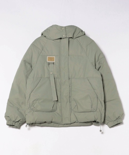 BLANC FICELLE(ブランフィセル)の「フード付き 中綿 ブルゾン(ダウンジャケット/コート・レディース・Off White/ブラック/ベージュ/ミント・M/L/XL)」の6枚目の写真