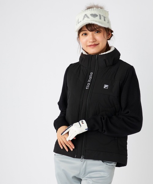 【FILA GOLF:フィラゴルフ】レディースハイブリッドブルゾン　ゴルフ　アウトドア