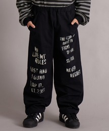 PAIRMANON STREET | ランダムロゴ プリント パンツ【PAIRMANON STREET】(その他パンツ)