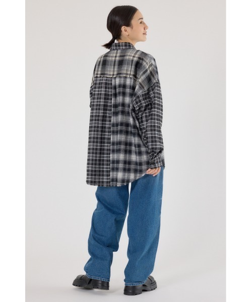 RODEO CROWNS WIDE BOWL(ロデオクラウンズワイドボウル)の「パッチワークチェックシャツ(シャツ/ブラウス・レディース・ブラウン系その他/マルチ/ブラック系その他・FREE)」の13枚目の写真