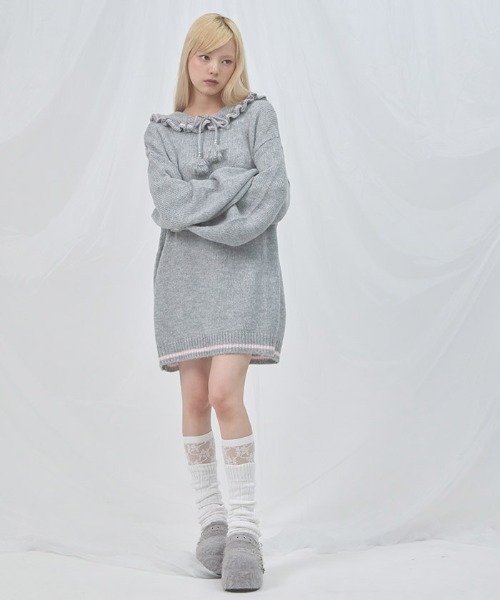 フリルカラーセーラーニット（ワンピース）｜FickleBebe（フィクルベベ