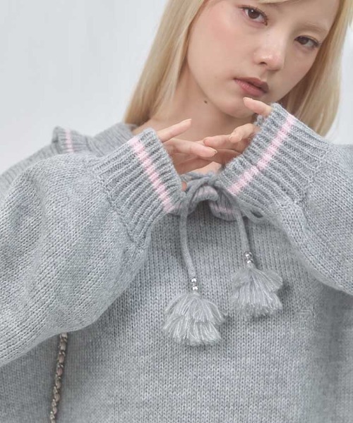 フリルカラーセーラーニット（ワンピース）｜FickleBebe（フィクルベベ