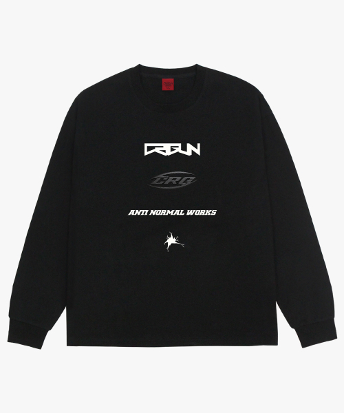 CRIGUN（クリガン）の「システムロゴTシャツマックスオーバーフィット長袖Tシャツブラック（Tシャツ/カットソー・レディース・ブラック・X-LARGE/XX-LARGE/SMALL/MEDIUM/LARGE）」の7枚目の写真
