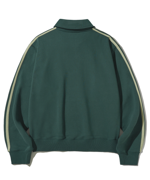 F.ILLUMINATE（フィルミネイト）の「トラックハーフジップスウェットシャツ-ダークグリーン（スウェット・レディース・その他・SMALL/MEDIUM/LARGE）」の2枚目の写真