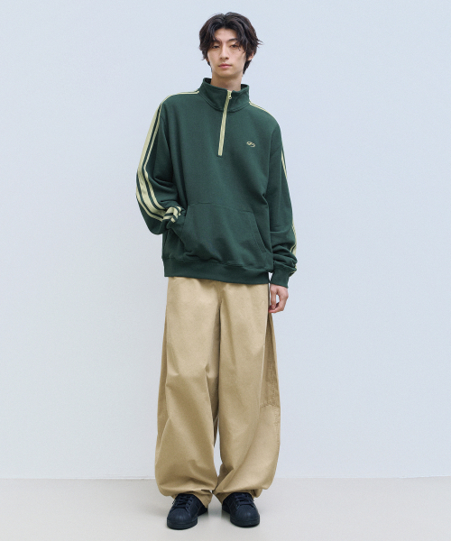 F.ILLUMINATE（フィルミネイト）の「トラックハーフジップスウェットシャツ-ダークグリーン（スウェット・レディース・その他・SMALL/MEDIUM/LARGE）」の4枚目の写真