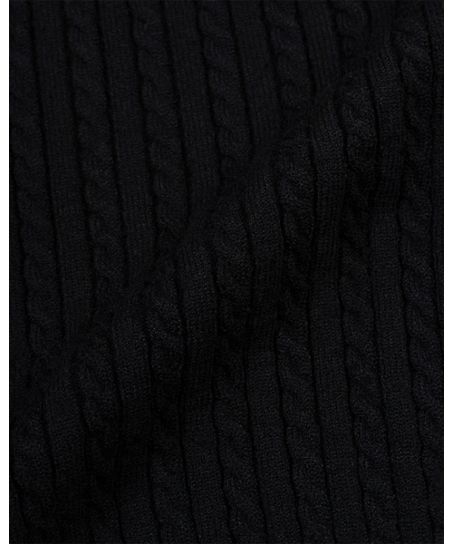 MOAA(モア)の「ケーブルボタンアップカーディガン(BLACK)(カーディガン/ボレロ・レディース・その他・SMALL/MEDIUM)」の4枚目の写真