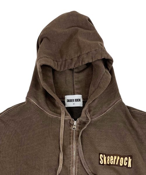 SK8ER ROCK（スケーターロック）の「Pigment Hood Zip-up Vest Stone Brown（ベスト・レディース・その他・FREE）」の3枚目の写真