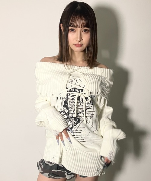 A'GEM/9 × .kom 『.KOM/ドットケーオーエム』 Faux Fur Hooded Cropped