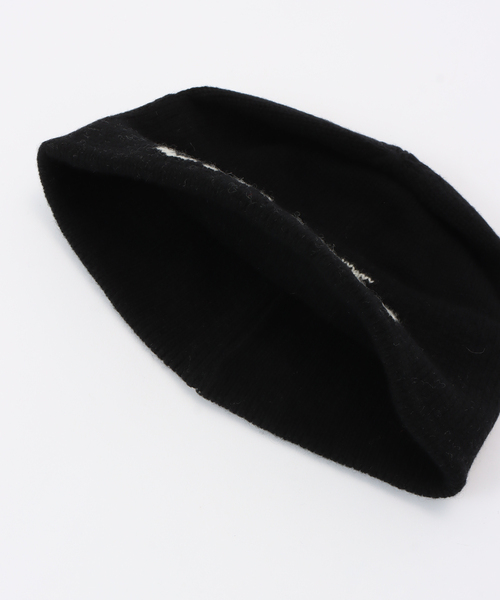 journal standard L'essage（ジャーナルスタンダードレサージュ）の「【La Maison de Lyllis】POST：ニットキャップ（ニットキャップ/ビーニー・レディース・ブラック・FREE）」の3枚目の写真