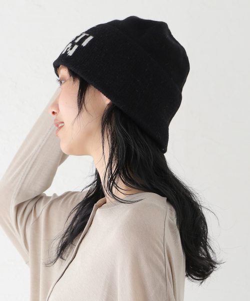 journal standard L'essage（ジャーナルスタンダードレサージュ）の「【La Maison de Lyllis】POST：ニットキャップ（ニットキャップ/ビーニー・レディース・ブラック・FREE）」の9枚目の写真