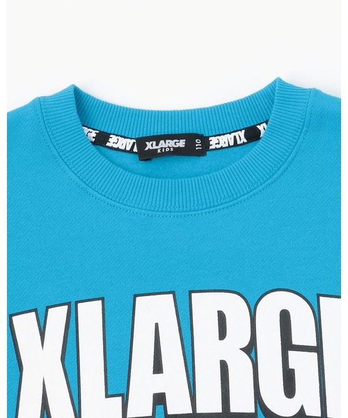 XLARGE KIDS（エクストララージキッズ）の「マルチロゴトレーナー（スウェット・キッズ・ブルー/ブラック/ホワイト・120cm/140cm/130cm/100cm/110cm/90cm）」の12枚目の写真