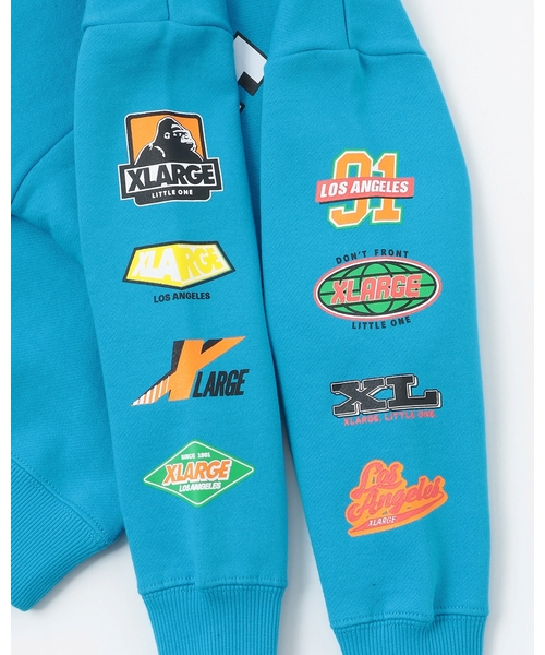 XLARGE KIDS（エクストララージキッズ）の「マルチロゴトレーナー（スウェット・キッズ・ブルー/ブラック/ホワイト・120cm/140cm/130cm/100cm/110cm/90cm）」の5枚目の写真